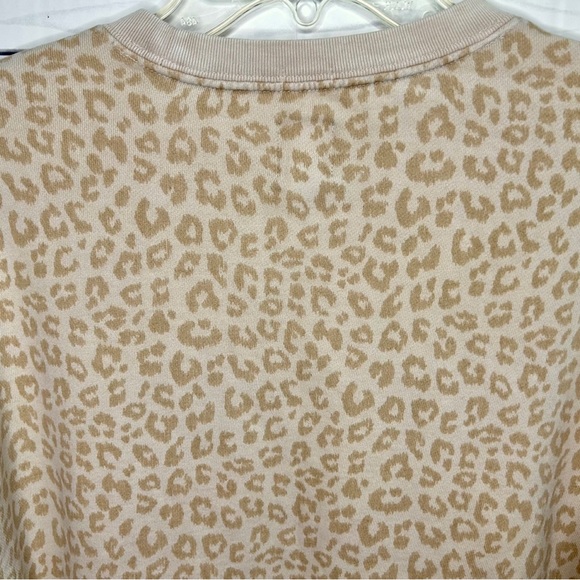 GAP leopard print oversized crop sweatshirt, size small - Picture 7 of 11